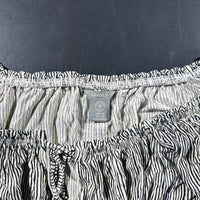 Blouse - White & Black - Size M