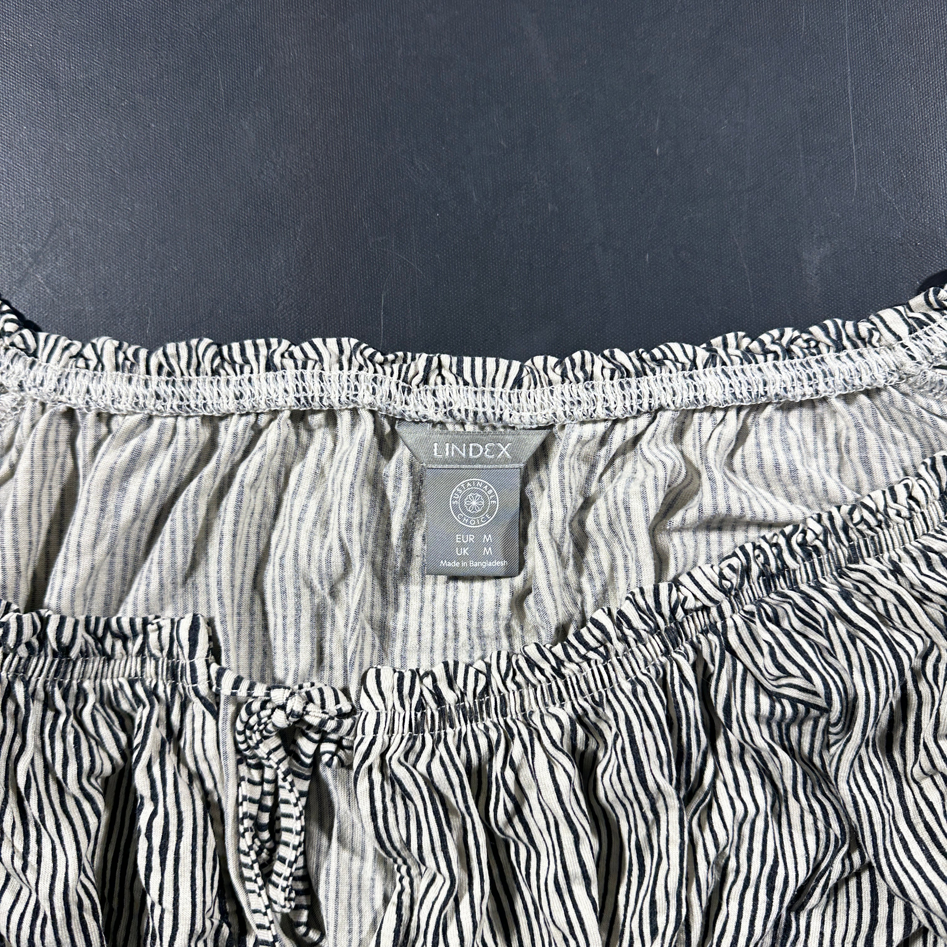 Blouse - White & Black - Size M