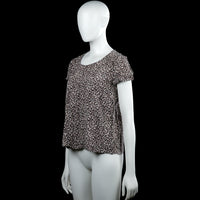 T-shirt - Beige & Black - Size 38