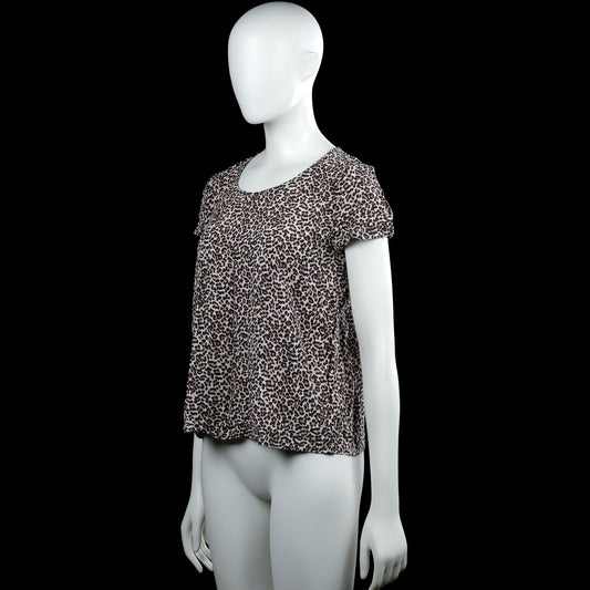 T-shirt - Beige & Black - Size 38
