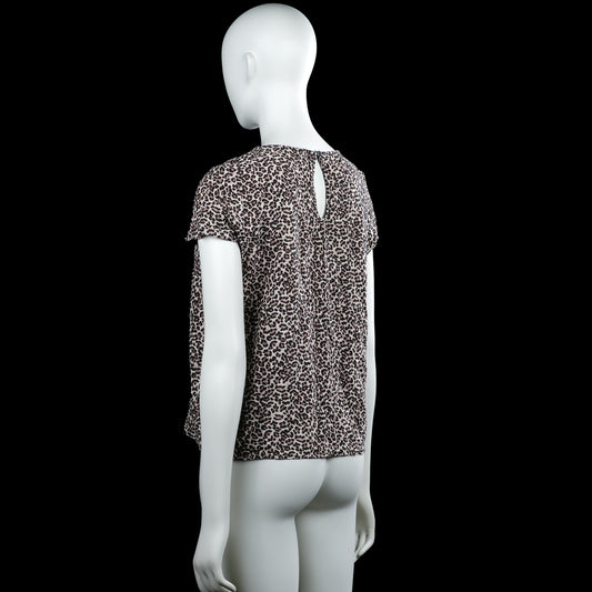 T-shirt - Beige & Black - Size 38