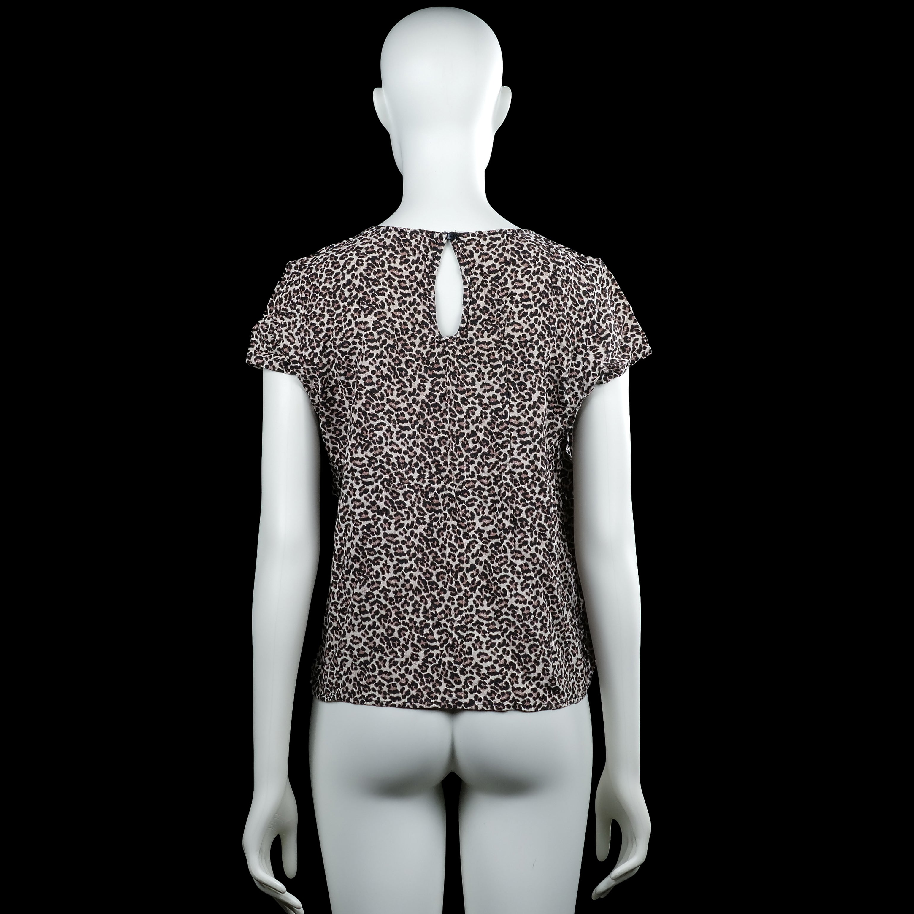 T-shirt - Beige & Black - Size 38