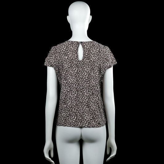 T-shirt - Beige & Black - Size 38