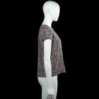 T-shirt - Beige & Black - Size 38
