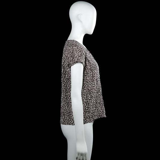 T-shirt - Beige & Black - Size 38