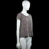 T-shirt - Beige & Black - Size 38