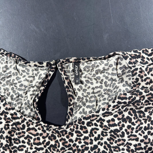 T-shirt - Beige & Black - Size 38