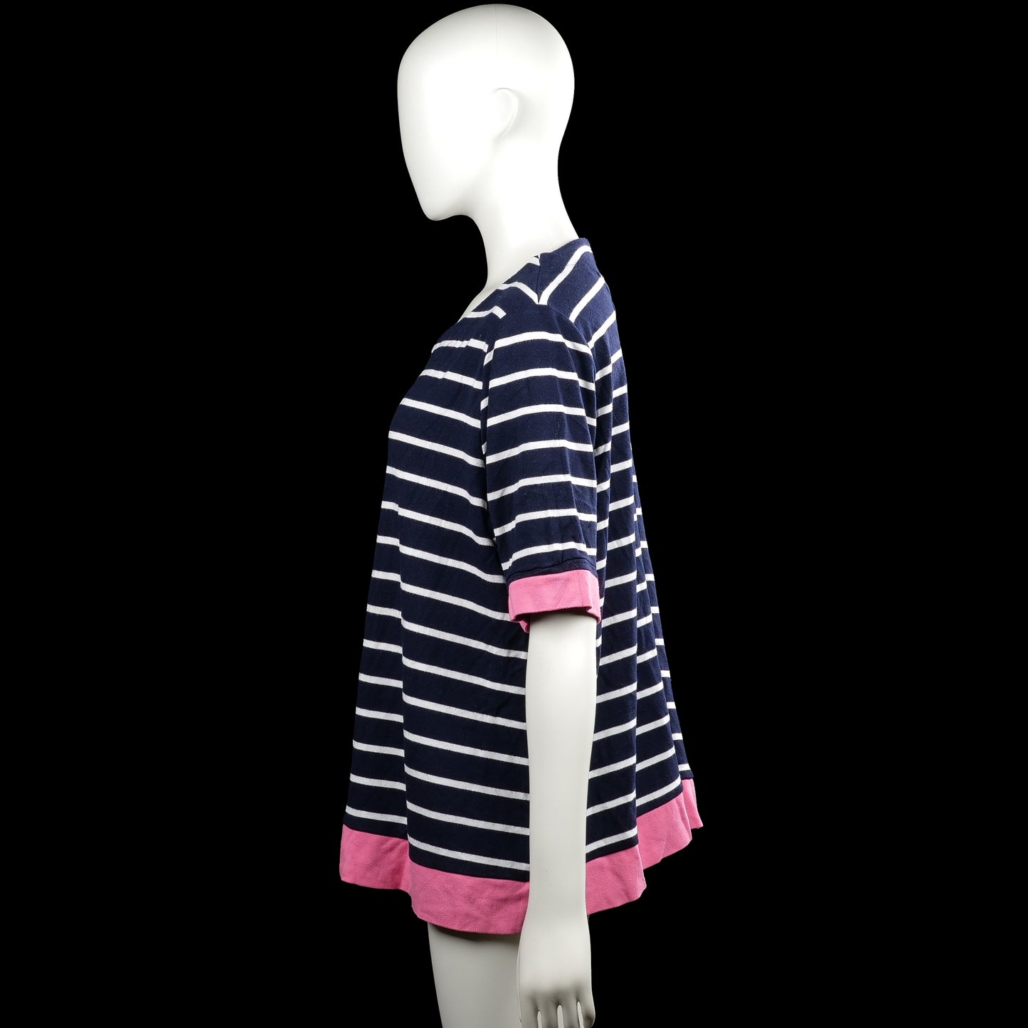 T-shirt - Navy & Pink - Size XL
