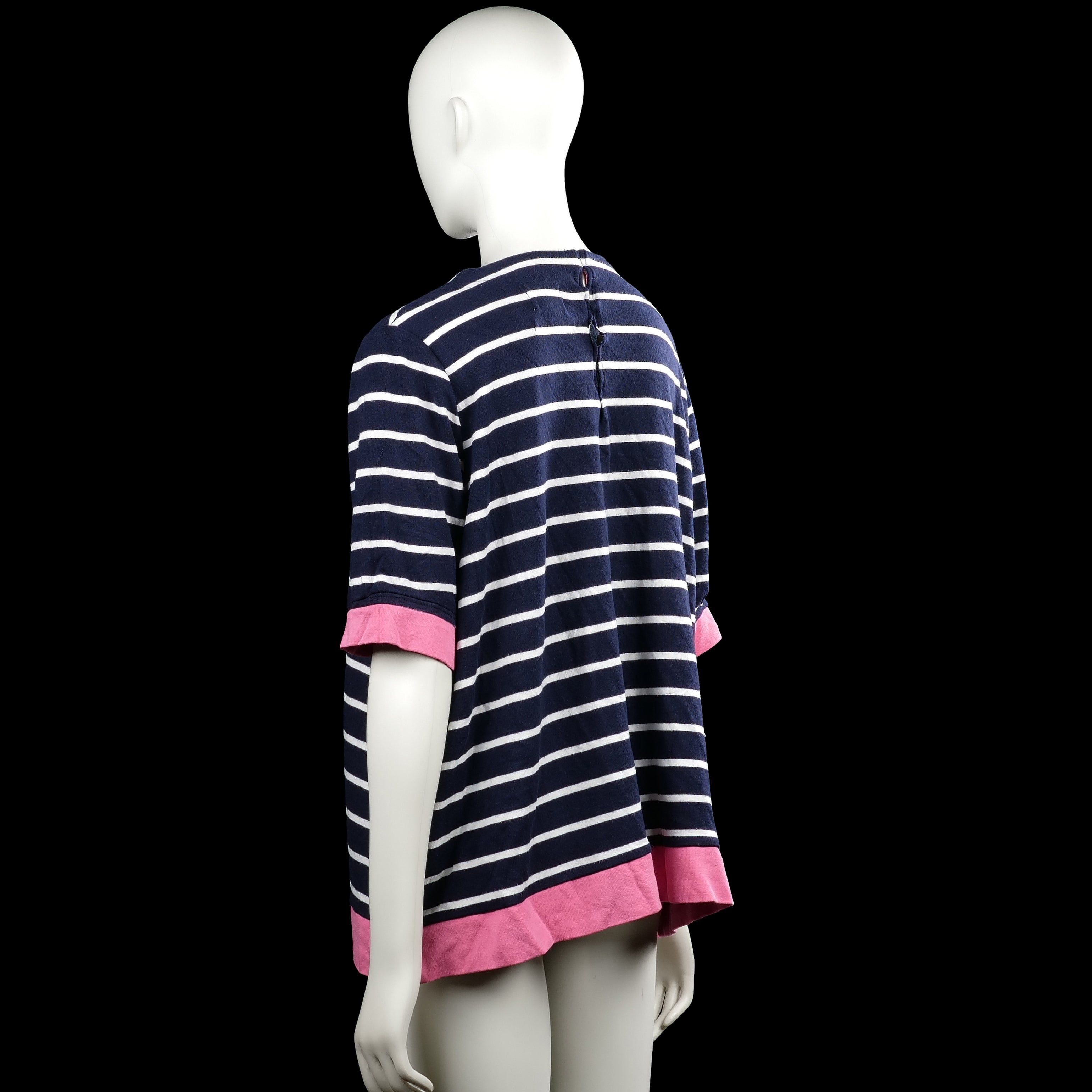 T-shirt - Navy & Pink - Size XL