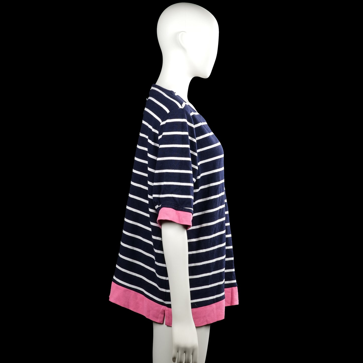 T-shirt - Navy & Pink - Size XL