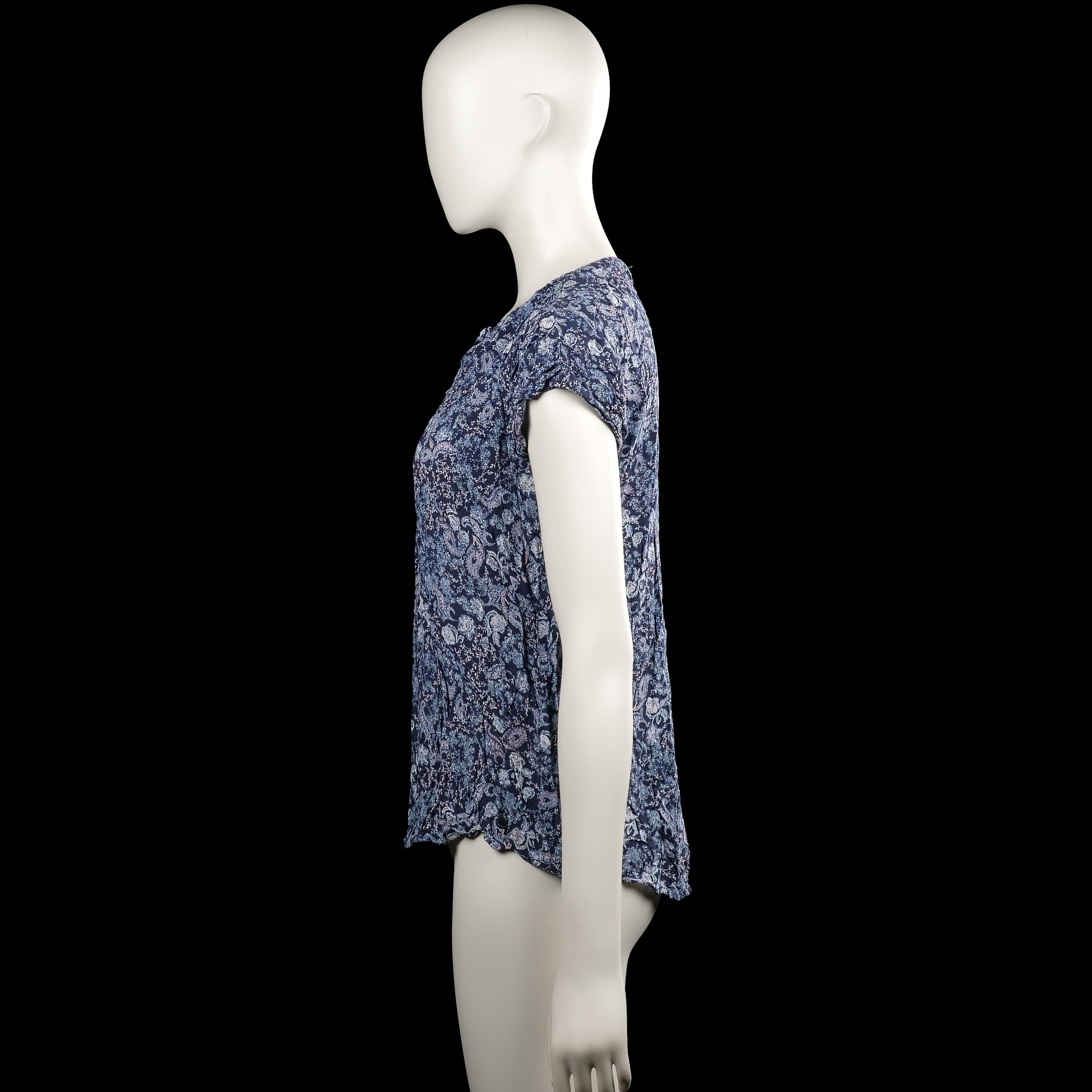 Blouse - Navy & Light Blue - Size 38