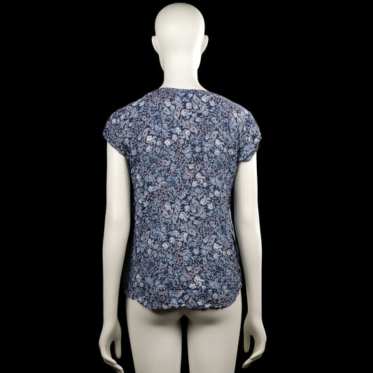 Blouse - Navy & Light Blue - Size 38