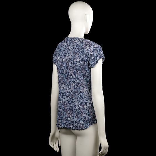 Blouse - Navy & Light Blue - Size 38