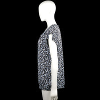 Blouse - Black & Light Blue - Size XL