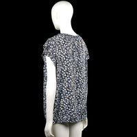 Blouse - Black & Light Blue - Size XL
