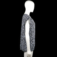 Blouse - Black & Light Blue - Size XL