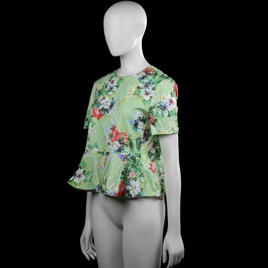 Blouse - Sage & Multicolored - Size XS