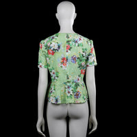Blouse - Sage & Multicolored - Size XS