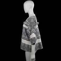 Sweater - Ivory & Black - Size L