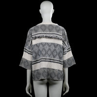 Sweater - Ivory & Black - Size L