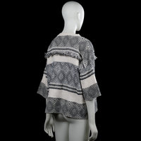 Sweater - Ivory & Black - Size L