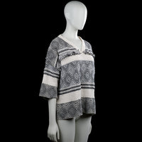 Sweater - Ivory & Black - Size L