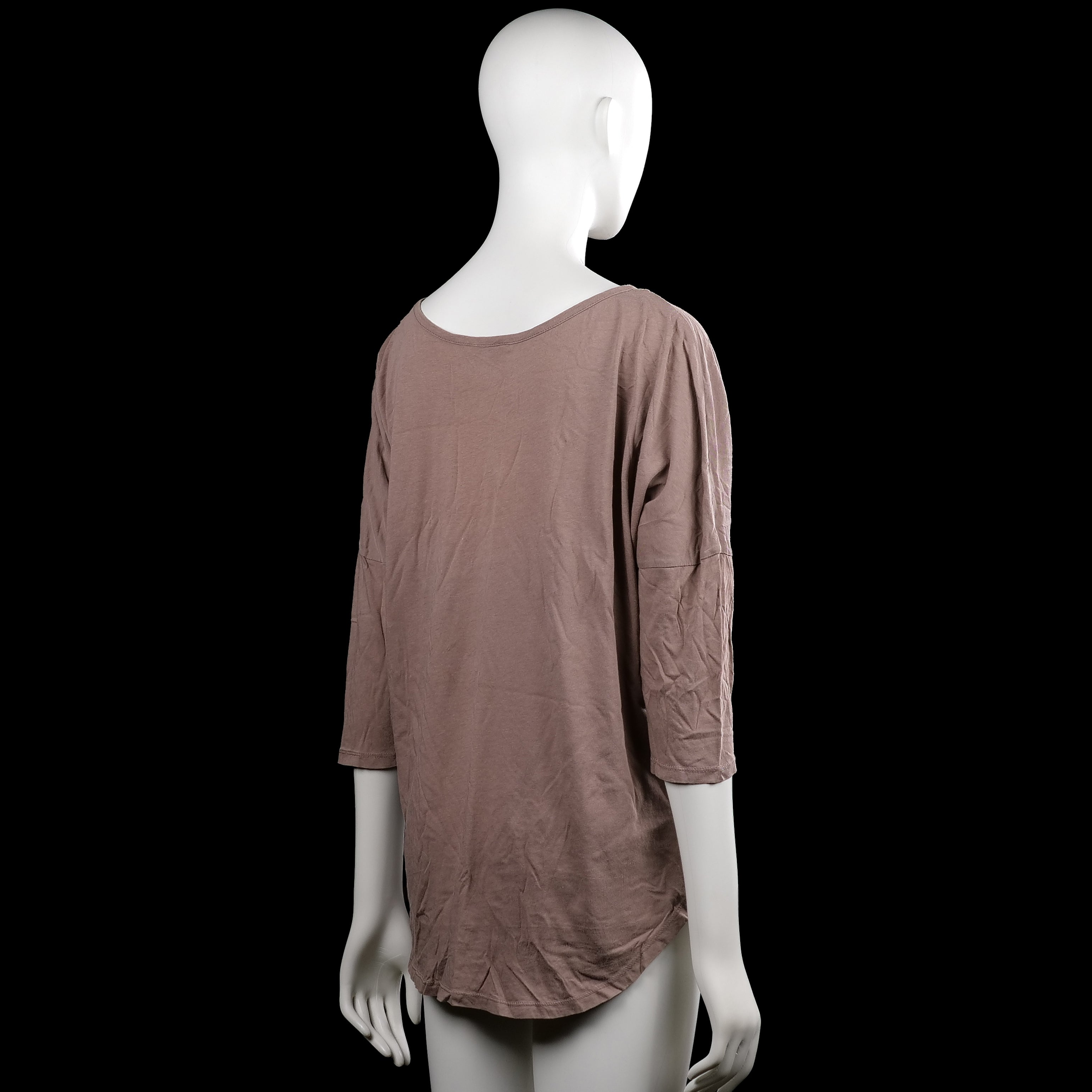 Long-sleeve top - Taupe - Size L