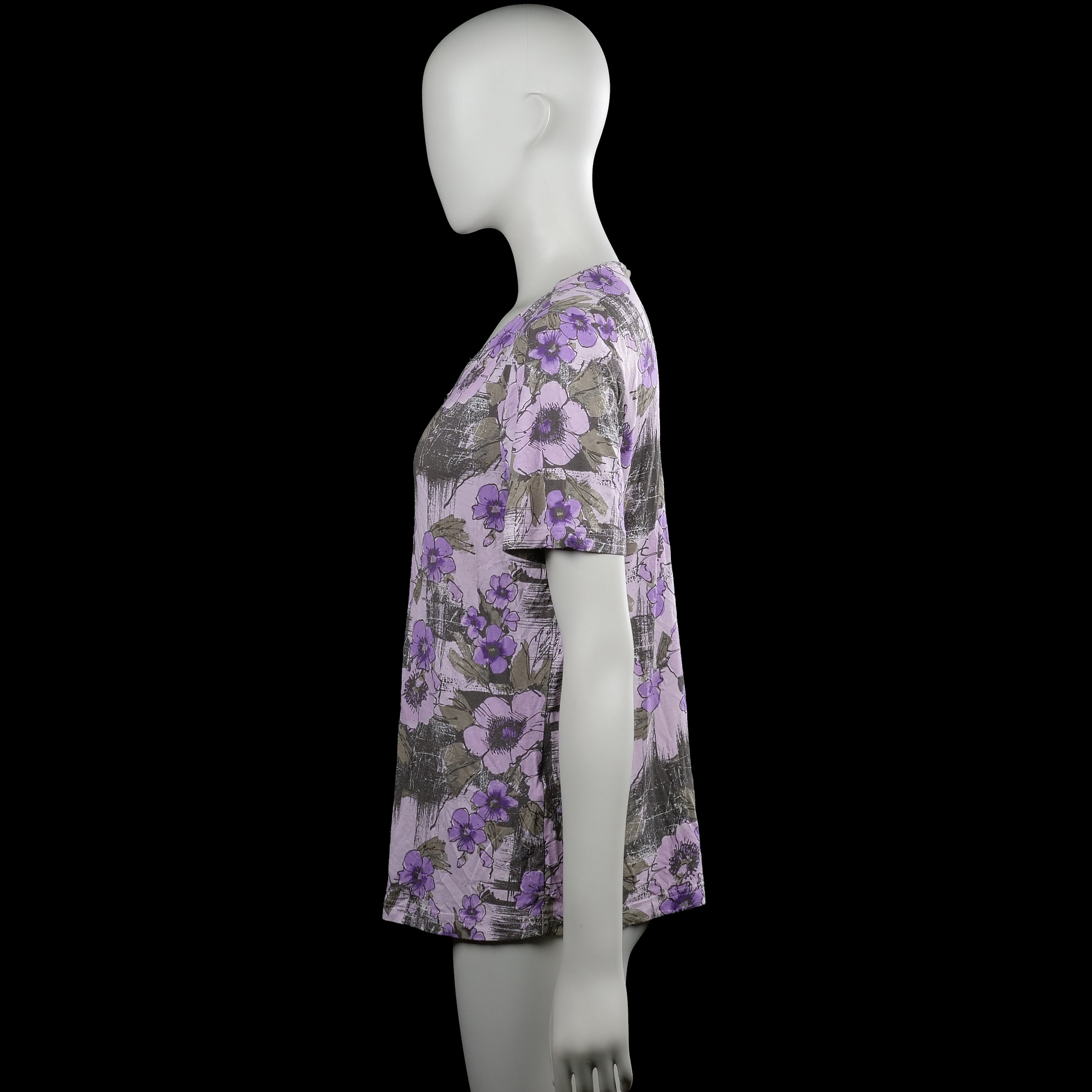 T-shirt - Purple & Gray - Size M
