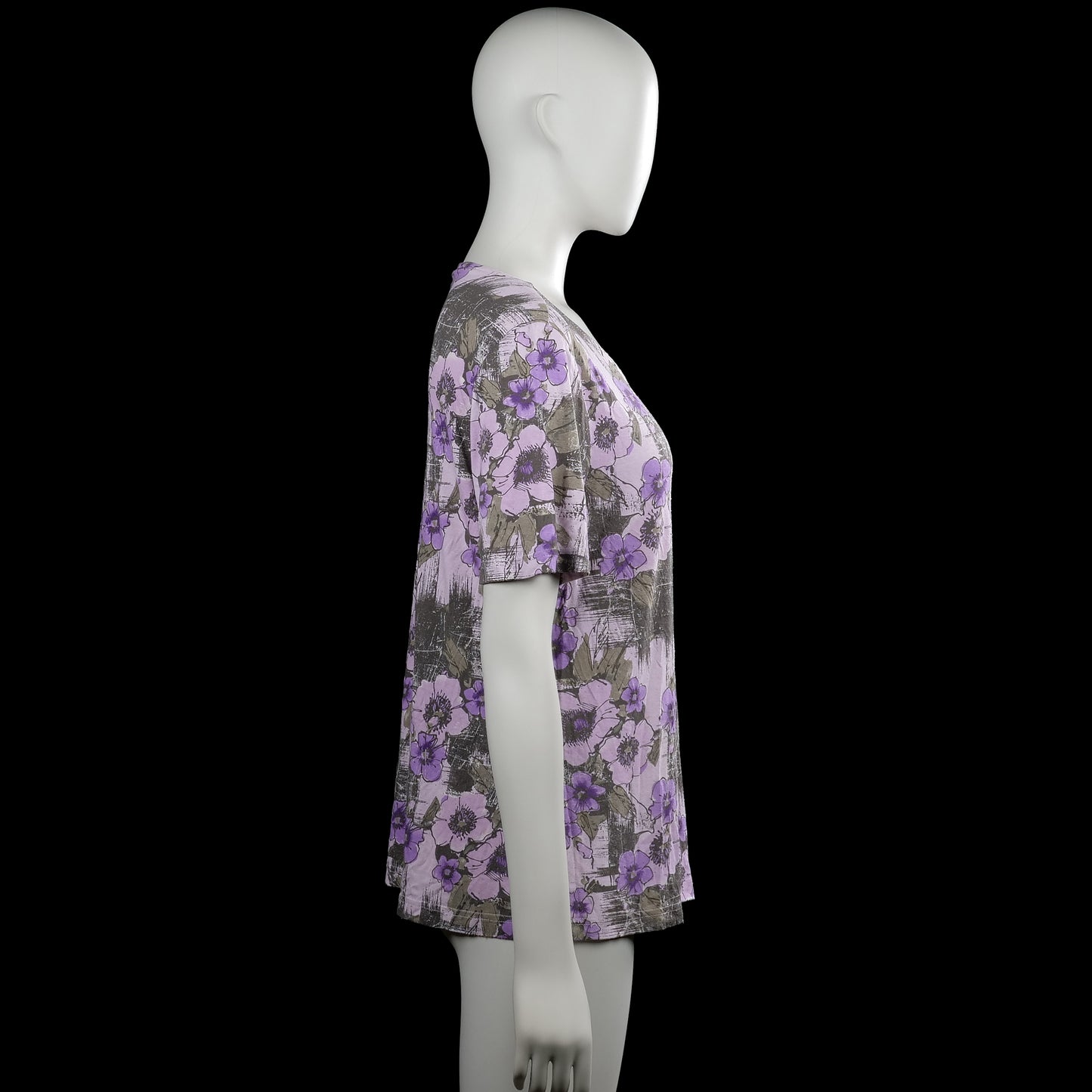 T-shirt - Purple & Gray - Size M