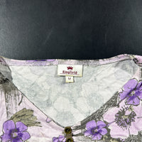 T-shirt - Purple & Gray - Size M