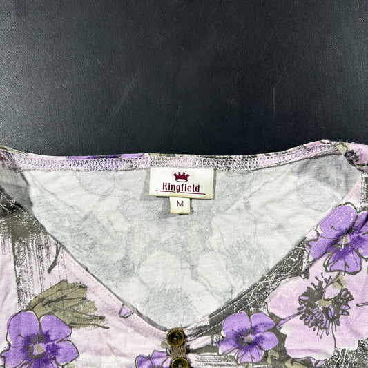 T-shirt - Purple & Gray - Size M