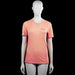 Craft - T-shirt - Orange & Purple - Size M - Orange and purple short-sleeve top with a round neckline and straight hem. Features purple seam detailing and plain cuffs.