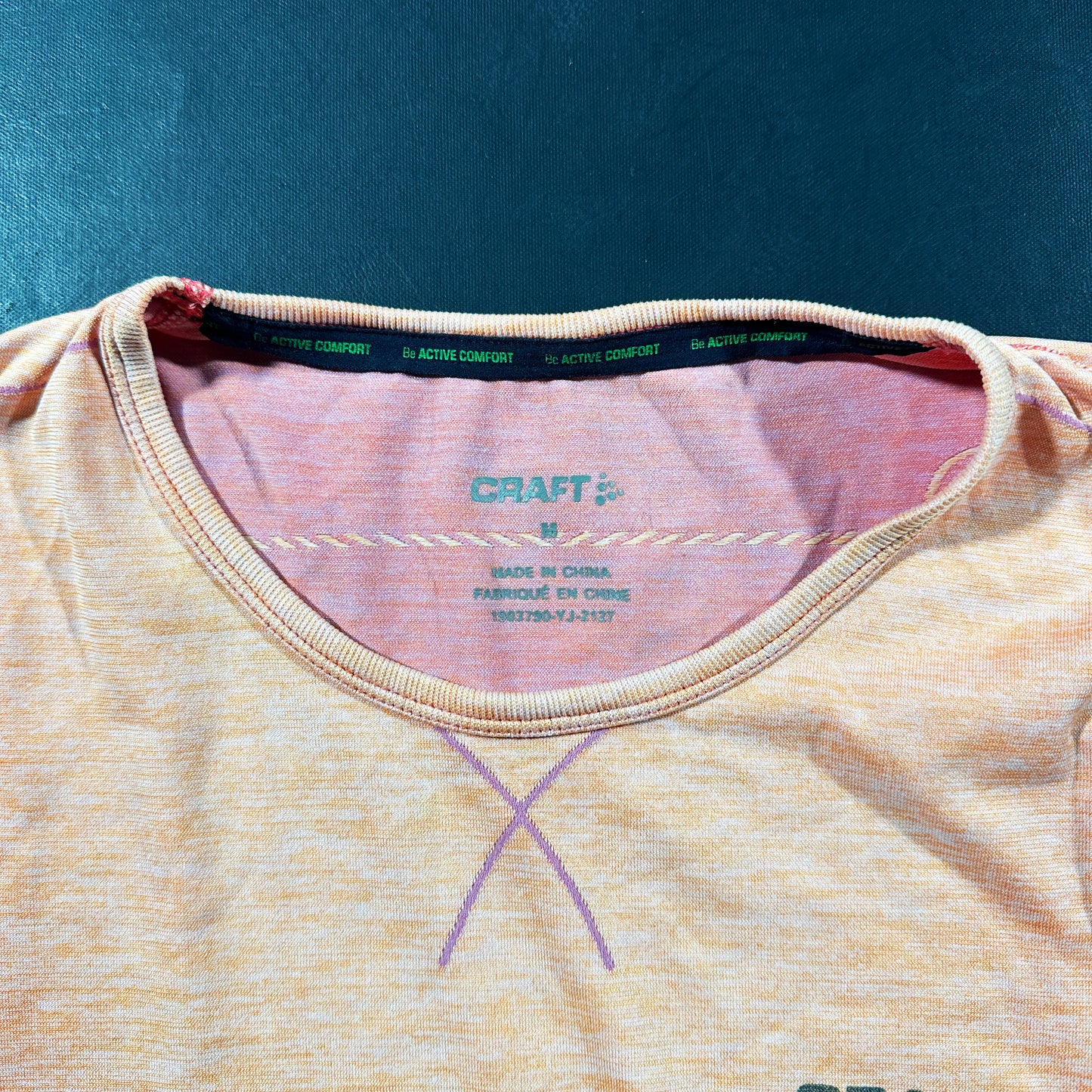 T-shirt - Orange & Purple - Size M