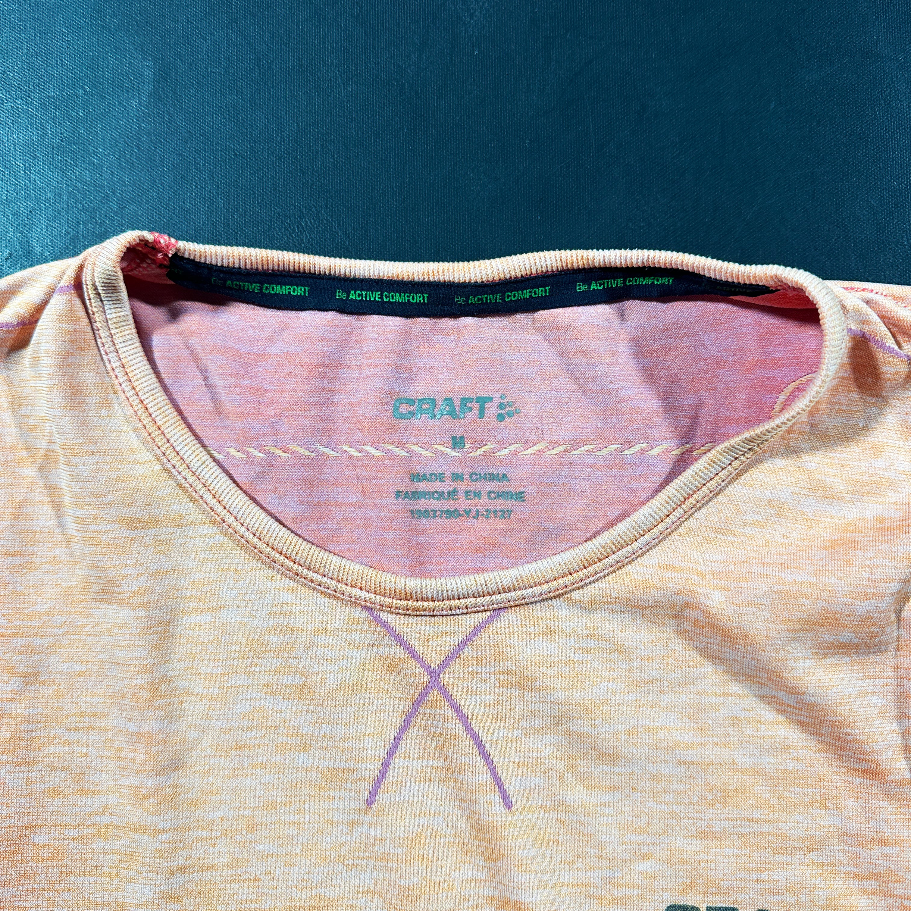 T-shirt - Orange & Purple - Size M
