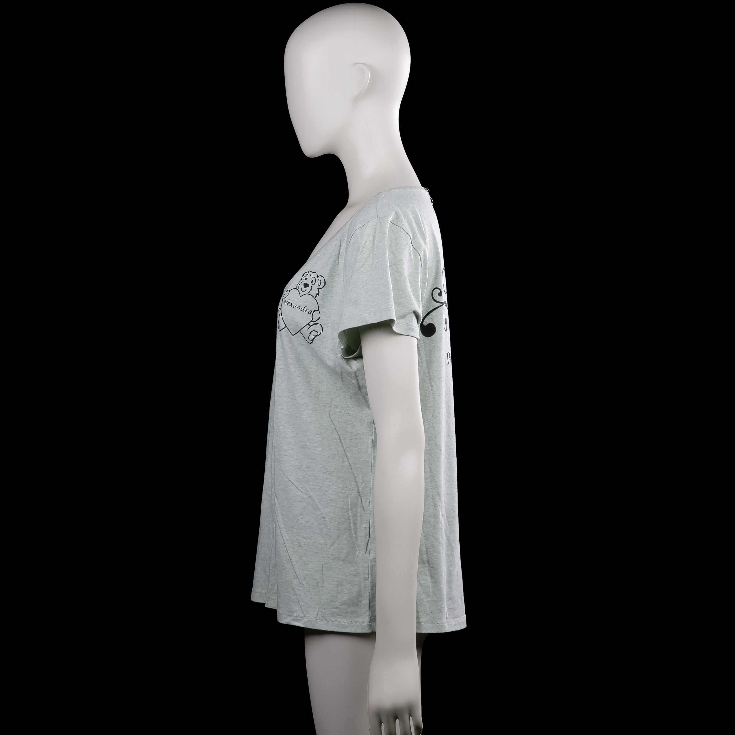 T-shirt - Light Gray - Size XL