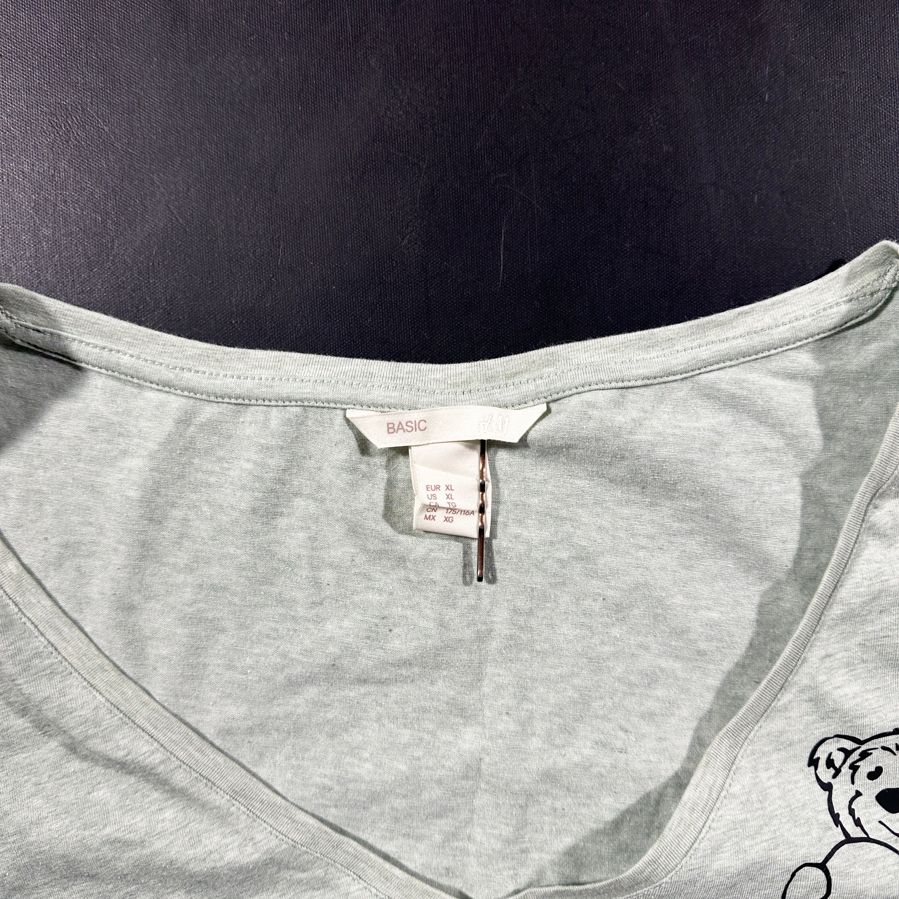 T-shirt - Light Gray - Size XL