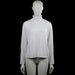 Cappuccini - Turtleneck - White - Size L - White solid top with a turtleneck and long sleeves. Features plain cuffs and a straight hem.
