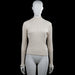 Gina Tricot - Turtleneck - Beige - Size M - Beige ribbed solid top with a mock neck and long sleeves. Straight hem and plain cuffs.