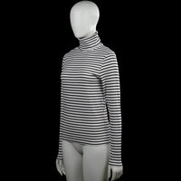 Turtleneck - White & Black - Size M