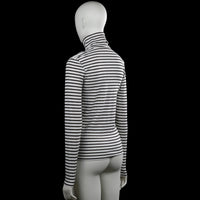 Turtleneck - White & Black - Size M