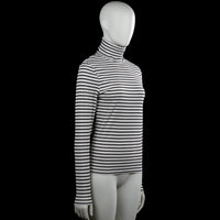 Turtleneck - White & Black - Size M