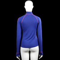 Sports top - Royal Blue & Pink - Size M