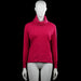 Les amies - Turtleneck - Pink - Size M - Pink solid long-sleeve top with a wide cowl neck. Features ribbed cuffs and a straight hem.