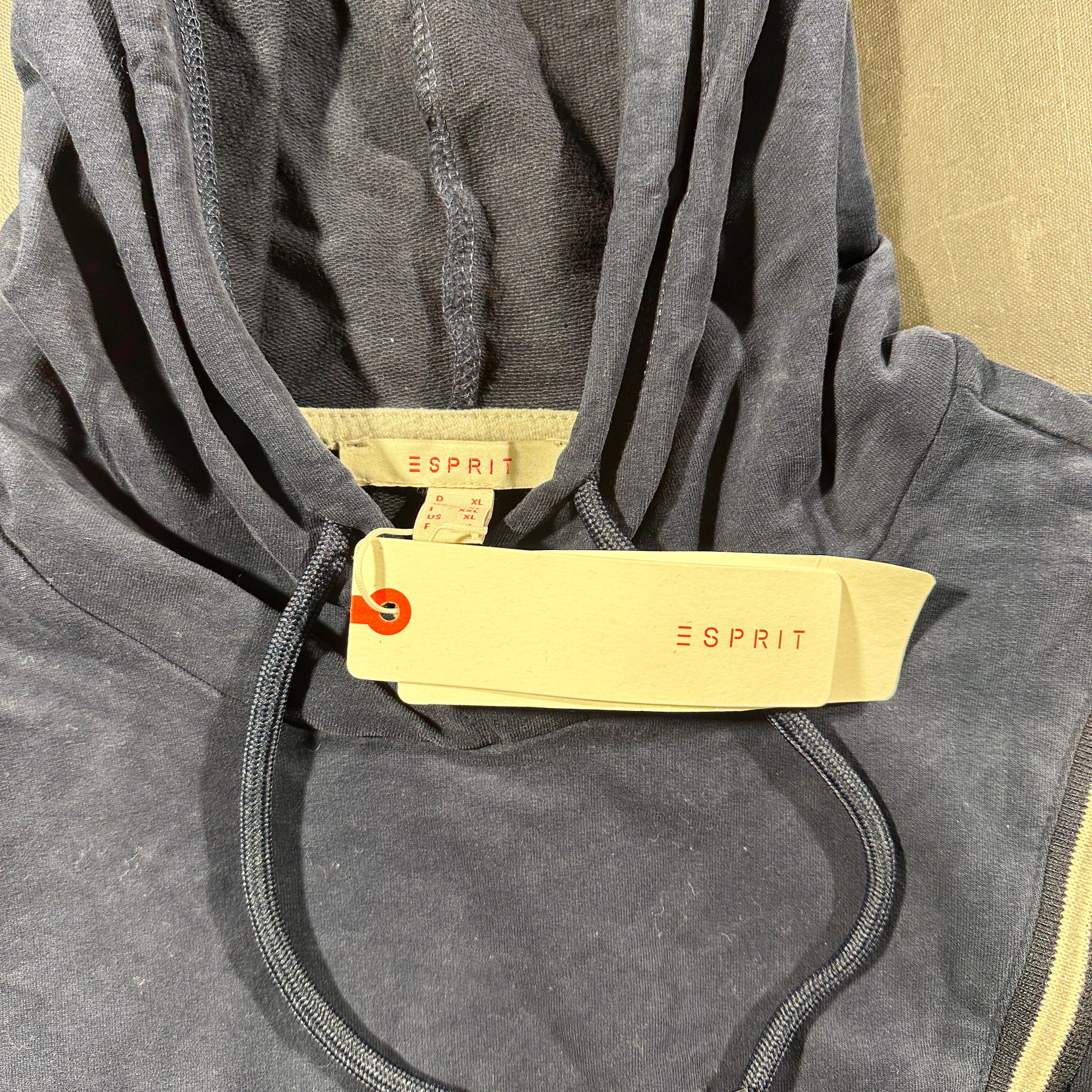 Hoodie - Navy & White - Size XL - (NEW)