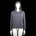 Esprit - Hoodie - Gray - Size S - Gray solid hooded top with long sleeves and a drawstring at the hem. Plain cuffs and a slight V-shaped opening at the front of the neckline.