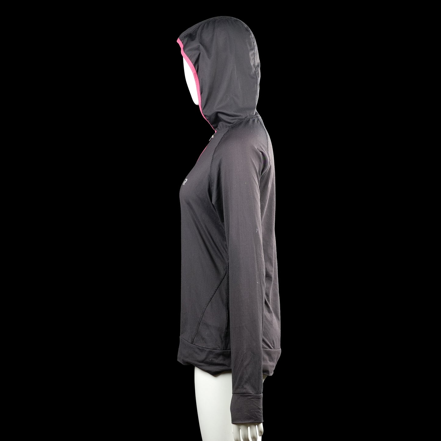 Hoodie - Black & Pink - Size M