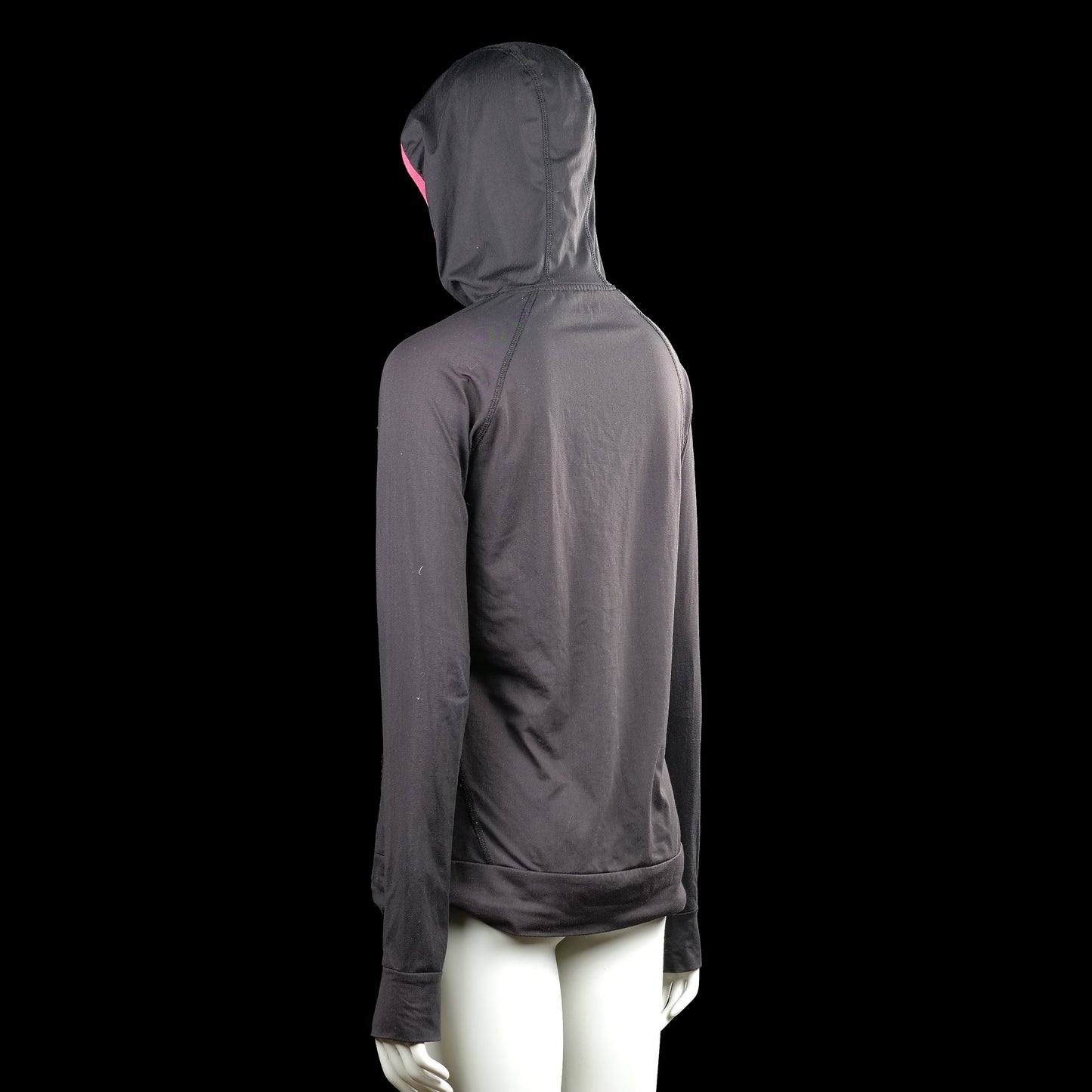 Hoodie - Black & Pink - Size M