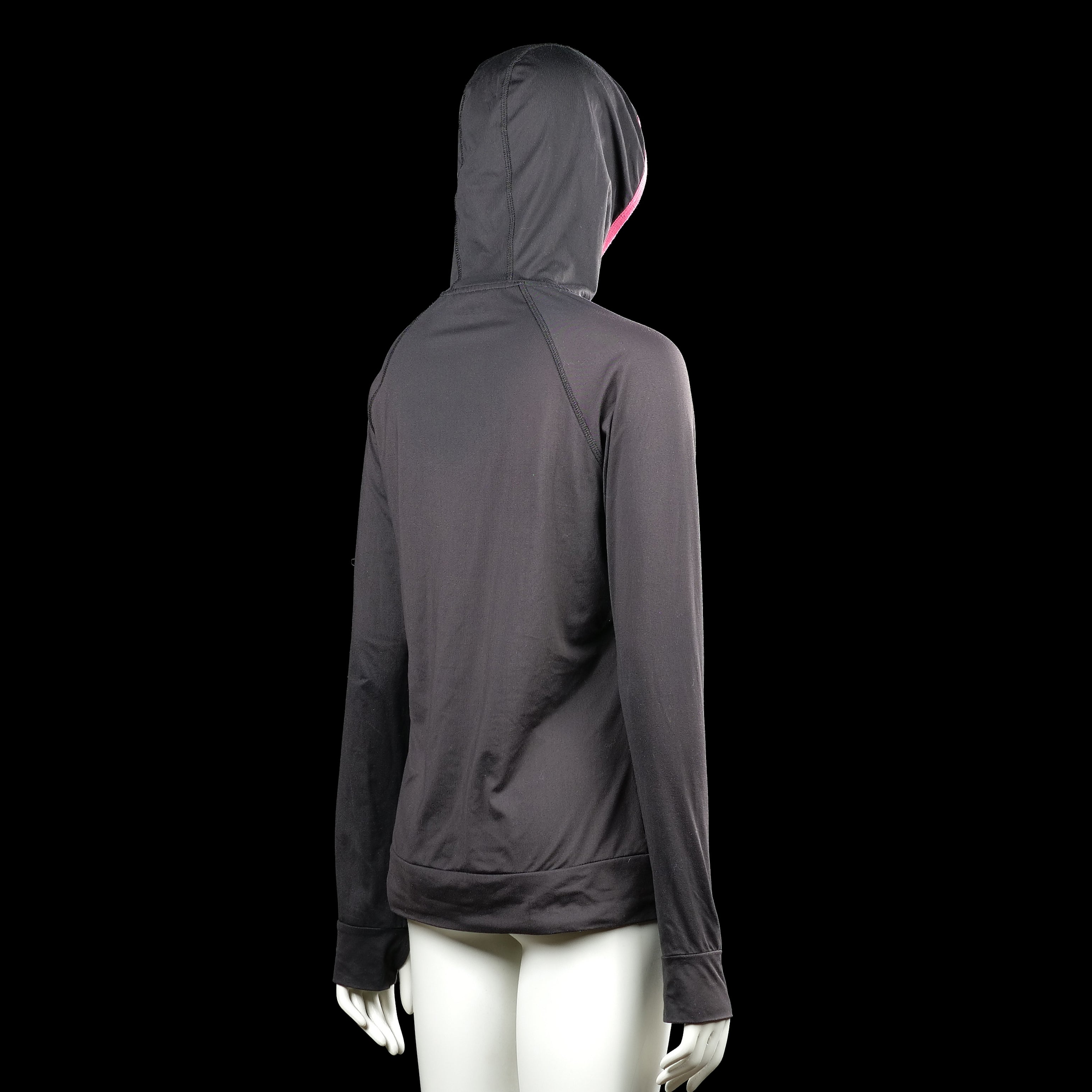 Hoodie - Black & Pink - Size M