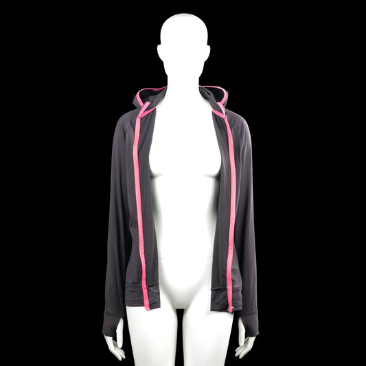 Hoodie - Black & Pink - Size M