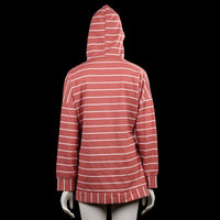 Hoodie - Brick Red & White - Size M